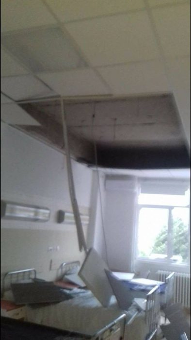 Болниците се распаѓаат – Во прилепската болница паднал таванот во болничка соба