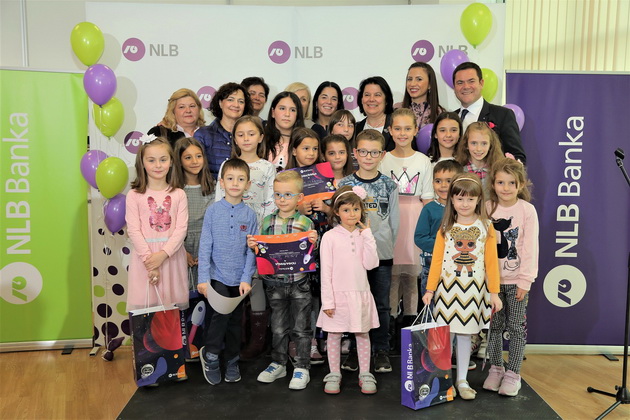 НЛБ Банка го заокружи месецот на штедење со изложба на детски цртежи и донација за Детската клиника