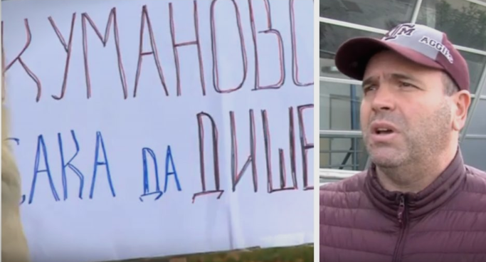 Куманово, Струмица, Ѓорче Петров порачуваат: Не сакаме Чернобил, сакаме да дишеме