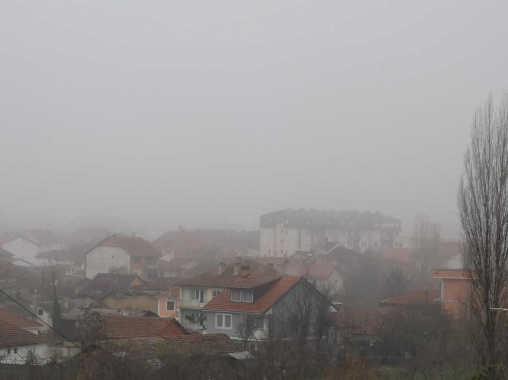 Магловито утро во Охрид