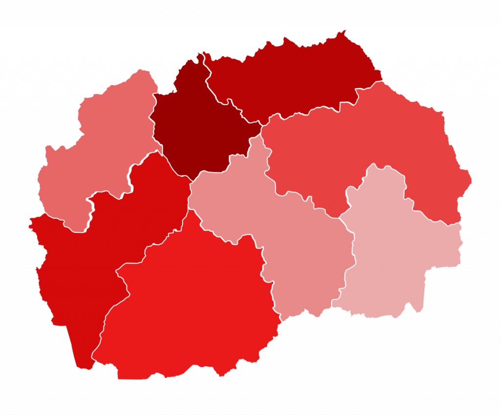 Само два града во Македонија немаат активни случаи на Ковид-19